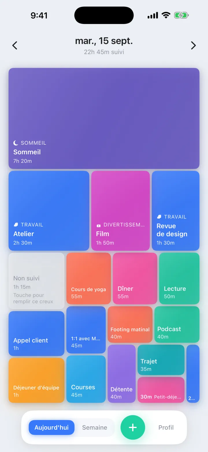Ta journée se remplit seule